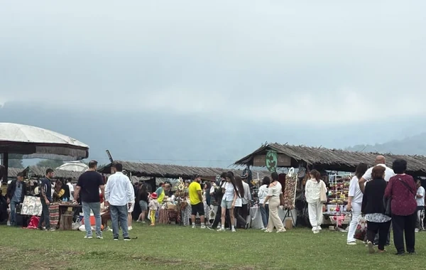 Göygöldə Milli Yaylaq Festivalında səhnə uçub, xəsarət alanlar var - FOTO