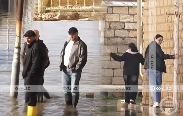 Kürdəxanıda sakinlər çətin durumda: Yaşayış evlərini SU BASIB - VİDEO