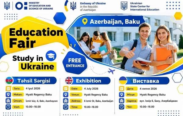Bakıda Ukrayna universitetlərinin rəsmi təhsil sərgisi keçiriləcək - FOTO
