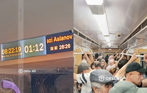 Bakı metrosunun işində yaranan problemin səbəbi açıqlandı - FOTO - VİDEO