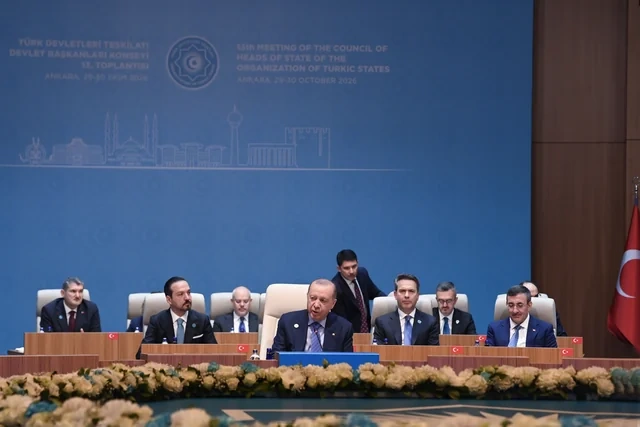 Ceyhun Bayramov TDT Dövlət Başçıları Şurasının 13-cü Zirvə görüşündə çıxış edib - Foto