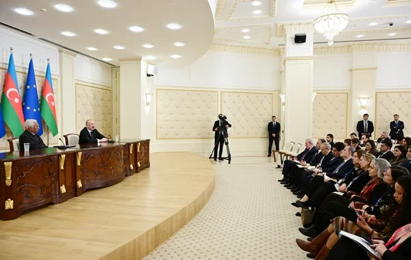 İlham Əliyev və Antoniu Koşta mətbuata bəyanatlarla çıxış ediblər - FOTO - VİDEO