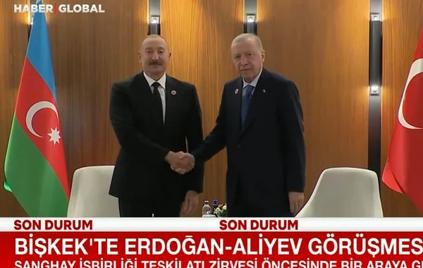 Əliyevlə Ərdoğan Bişkekdə nələri müzakirə etdilər? - "Haber Global"ın süjeti- VİDEO