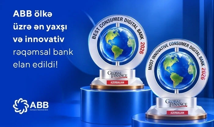 ABB ölkə üzrə ən yaxşı və innovativ rəqəmsal bank elan edildi!