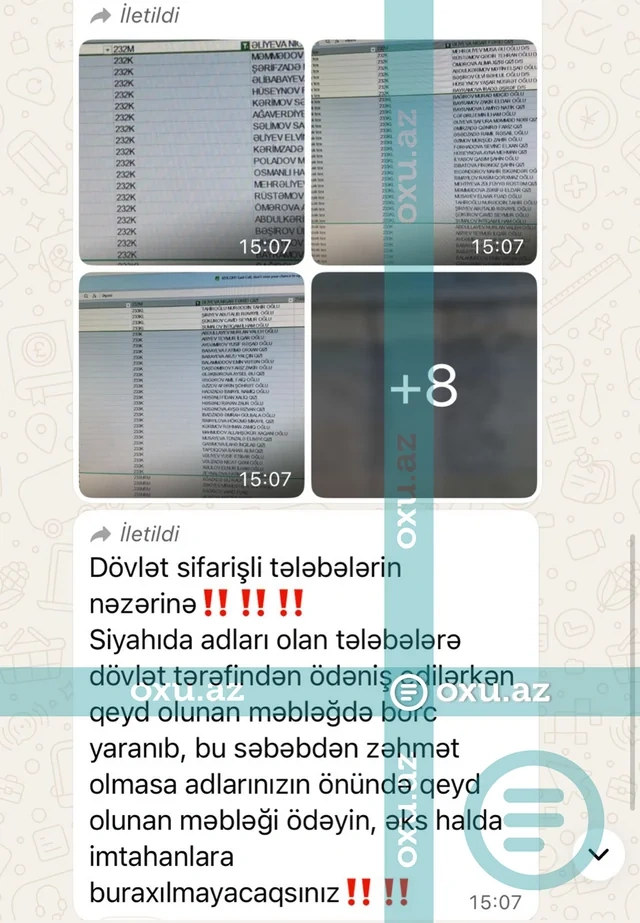 Qərbi Kaspi Universitetində dövlət hesabına təhsil alan tələbələrdən ÖDƏNİŞ TƏLƏB OLUNUR - FOTOFAKT