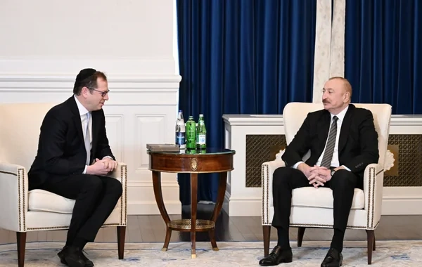 İlham Əliyev Vaşinqtonda Amerika İsrail İctimai Əlaqələr Komitəsinin icraçı direktoru və digər rəhbər heyəti ilə görüşüb