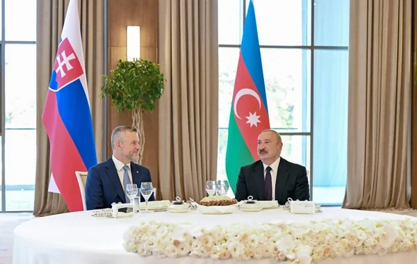 Prezident İlham Əliyevin adından Xankəndidə Slovakiya prezidentinin şərəfinə rəsmi nahar verilib - FOTO