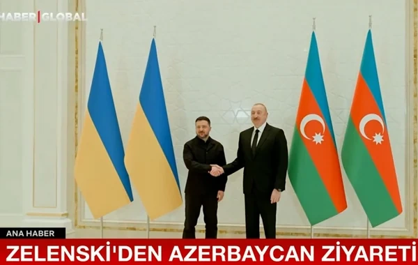 "Haber Global" Volodimir Zelenskinin Azərbaycana işgüzar səfərinə dair süjet hazırladı - VİDEO