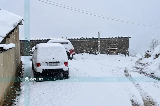 Quba və Qusara qar yağır - Foto/Video