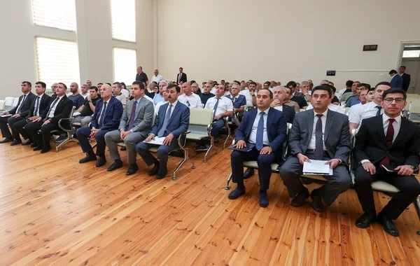 Sahibkarlarla növbəti görüş Mingəçevir şəhərində təşkil olunub - FOTO