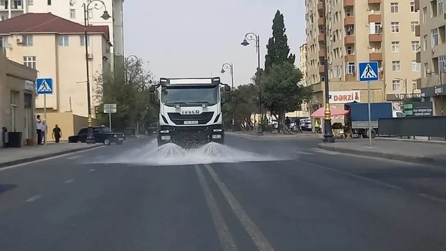 Bakıda böyük təmizlik - FOTO