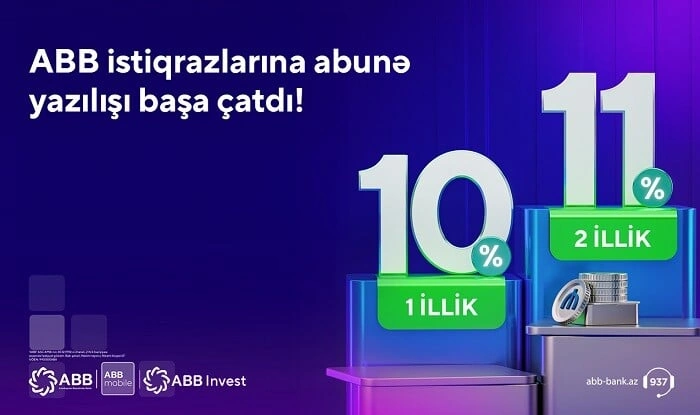 ABB istiqrazlarına abunə yazılışı uğurla başa çatdı!