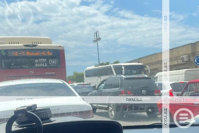 Bakıda 10 avtomobil toqquşdu - FOTO - VİDEO