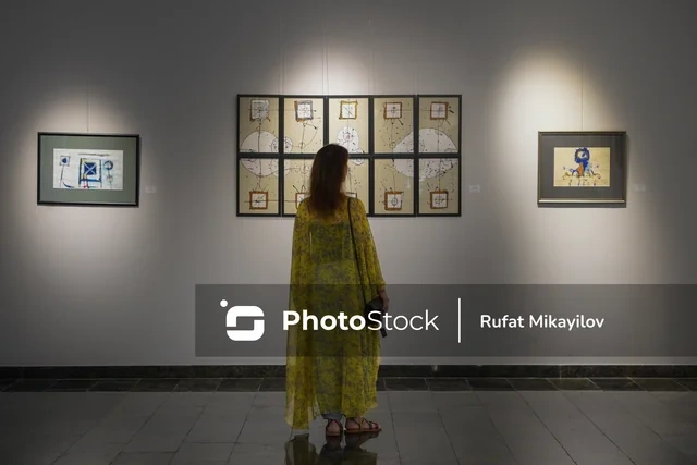 Bakıda rəssam və şair Nazim Şahın sərgisi açılıb - FOTO