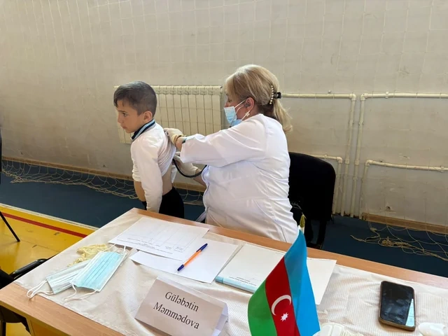 Səhiyyə Nazirliyi Xankəndidə uşaqlar üçün tibbi aksiya keçirdi - FOTO