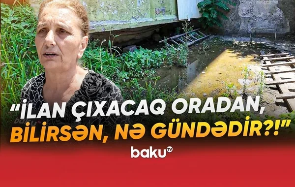 Bina sakinləri acınacaqlı durumda: "Bir azdan ilan-qurbağa çıxacaq" - VİDEO