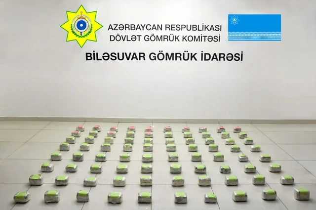 İrandan Rusiyaya narkotik daşıyanlar Biləsuvarda ƏLƏ KEÇDİLƏR - FOTO - VİDEO