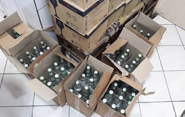Lənkəranda məşhur restoranda mənşəyi məlum olmayan alkoqollu içkilər AŞKARLANDI - FOTO