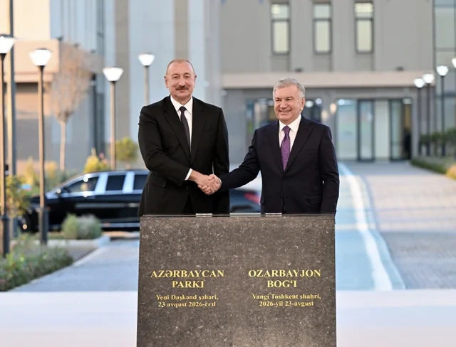 Yeni Daşkənd şəhərində "Azərbaycan" parkının təməli qoyulub - FOTO