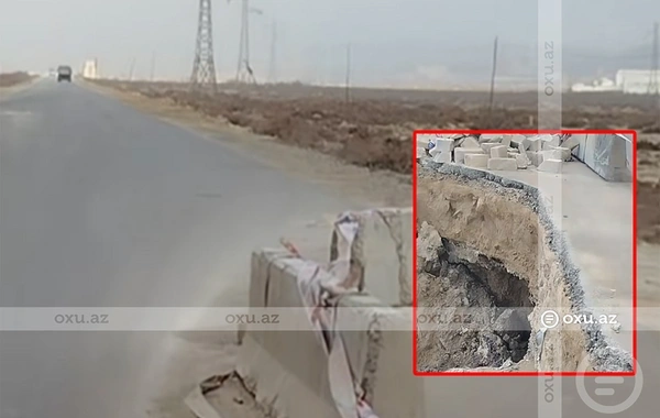 Qaradağda cəzaçəkmə müəssisələrinə gedən yol hər an dağıla bilər