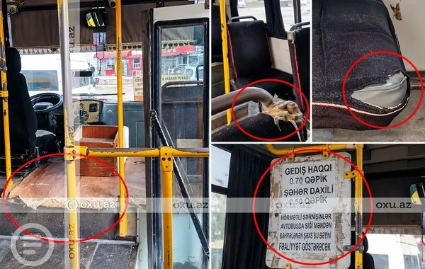 Müşfiqabadda avtobus problemi: Bərbad oturacaqlar, çirkli salon, uzun gözləmələr - Video