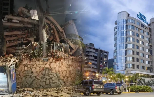 Venesuela sahillərində zəlzələ: Böyük hotel çökdü - FOTO-VİDEO