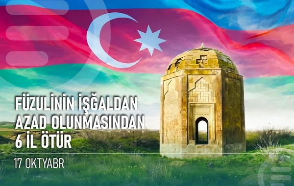 Füzuli şəhərinin işğaldan azad edilməsindən 6 il ötür