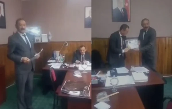 Gədəbəydə "fəxri diplom" alan məmurdan AÇIQLAMA: "Özümə nifrət elədim"