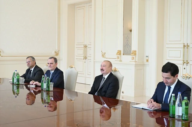 Azərbaycan Prezidenti ABŞ Senatının Xarici Əlaqələr Komitəsinin üzvünü qəbul edib - FOTO