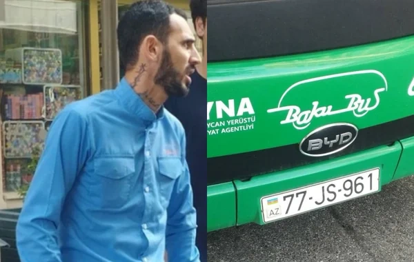 Bakıda avtobus sürücüsü sərnişinlə mübahisə etdi, hamını yolda saxladı