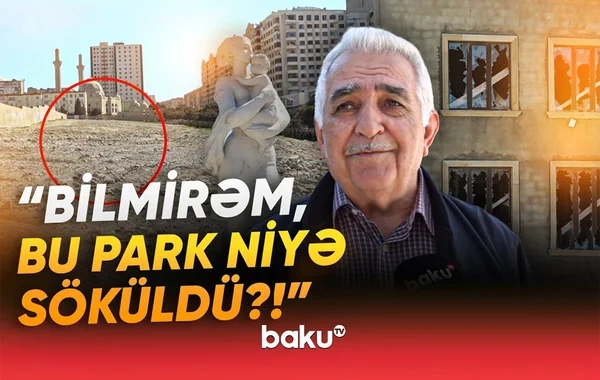 Bakıda təmiri yarımçıq qalan parklar: "Gördüm ki, burada başqa işlər görürlər" - VİDEO