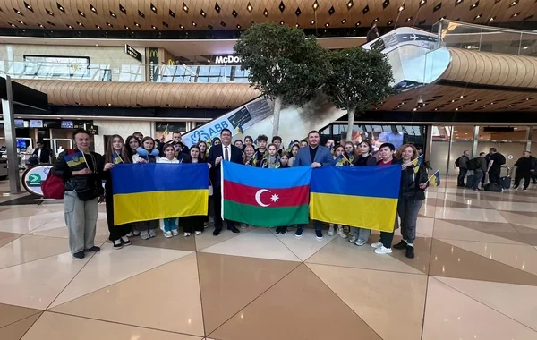 Ukraynalı uşaqların daha bir qrupu reabilitasiya keçmək üçün Azərbaycana gəlib