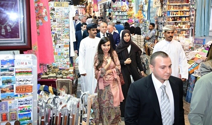 Leyla Əliyeva Mutrah bazarında - Foto