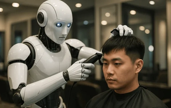Çində saç kəsimini robotun həyata keçirdiyi köşklər istifadəyə verilib - VİDEO