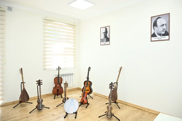 Leyla Əliyeva Şəki Şəhər İncəsənət Məktəbində olub - FOTO