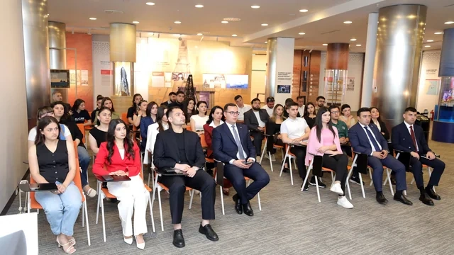 SOCAR-da gənc jurnalistlər üçün növbəti məlumatlandırma sessiyası təşkil olunub - FOTO - VİDEO