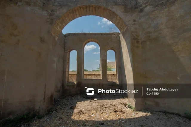 Neftçalada yerləşən qədim xristian məbədi: Tarixi abidənin bugünkü mənzərəsi - FOTOREPORTAJ