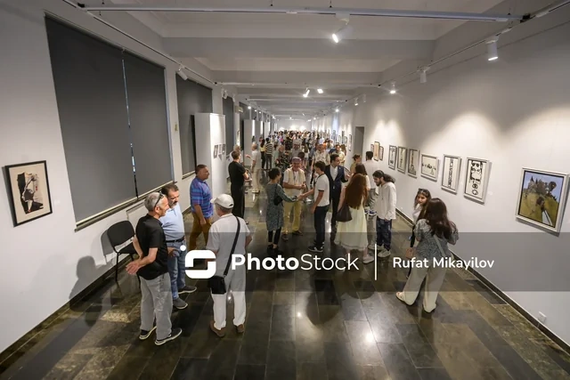 Bakıda rəssam və şair Nazim Şahın sərgisi açılıb - FOTO