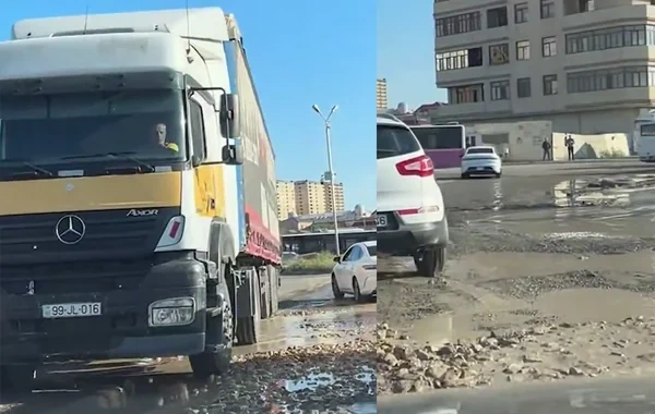 Xırdalanda yollar bərbad vəziyyətdədir: Sakinlərdən NARAZILIQ