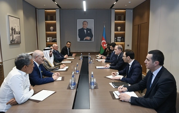 XİN başçısı Ərəb Parlamentinin nümayəndə heyətini qəbul edib