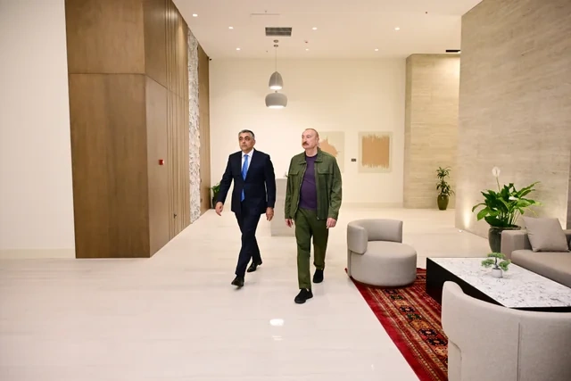 Prezident "Xankəndi" hotelinin açılışında iştirak edib - FOTO