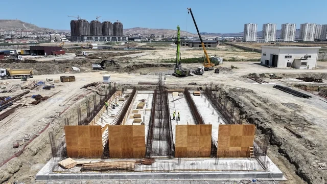 Lökbatanda kanalizasiya kollektoru və tullantı sutəmizləyici qurğu tikilir - FOTO - VİDEO