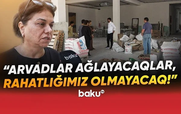 Bina sakinləri ilə obyekt sahibi arasında qalmaqal: "Mən icazə vermirəm ağlamağa!" - VİDEO