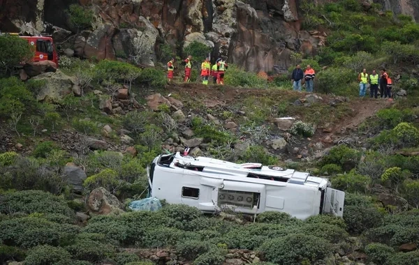 İspaniyada turist avtobusu dərəyə aşıb, ölən və yaralananlar var