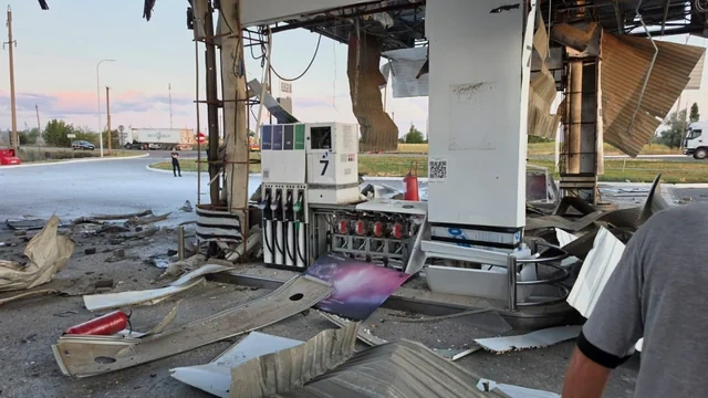 SOCAR-ın Nikolayev vilayətindəki yanacaqdoldurma məntəqəsinə dron zərbəsi endirilib - FOTO