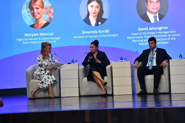 Maryam Novruzi Azərbaycan Beynəlxalq İnvestisiya Forumunda moderatorluq edib - FOTO/VİDEO