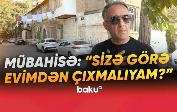 "Çıxarışlı evim ola-ola..." - Bakıda sakinlərlə MTK arasında gərginlik - VİDEO