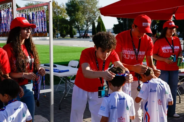 "Alufar IRONMAN 70.3 Baku" çərçivəsində "IRONKIDS" və "Fun Run" yarışları keçirilib - FOTO