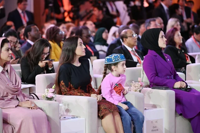 Leyla Əliyeva Səmərqənddə uşaqların rifahına dair Ümumdünya Sammitində iştirak edib - Foto