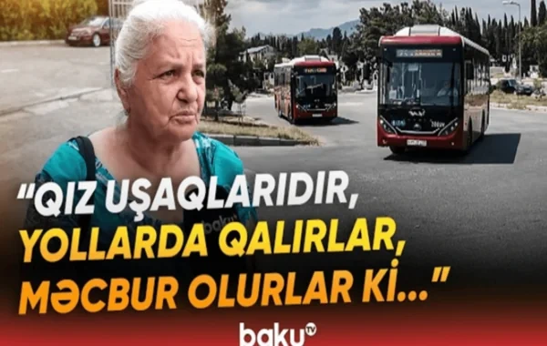 Göygöldə sakinlər avtobus problemindən beziblər: "Hər gün taksiyə pul veririk" - VİDEO